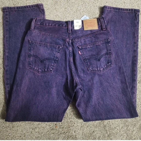 Levi's® Premium 501® ‘90S Women’s Colored Denim Jeans in Chroma Acid Purple - Picture 3 of 7